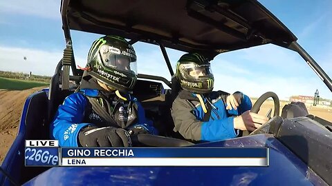 Gino drives a UTV before SXS Sports Spring Nationals