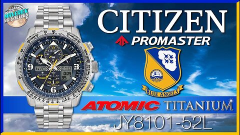 Worth The Extra? | Citizen Promaster Blue Angels Skyhawk A-T Titanium JY8101-52L Unbox & Review