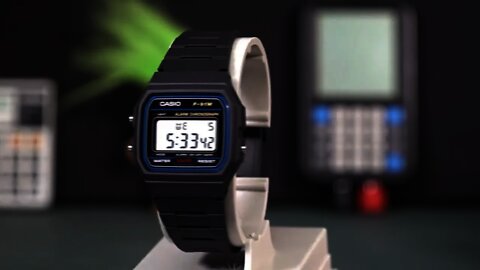 10 Minutes of the Casio F-91W Watch Spinning