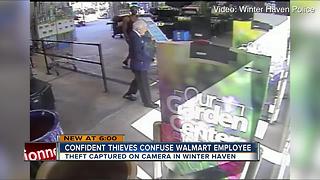 VIDEO: Couple steals a pool from Walmart in brazen theft caught on camera