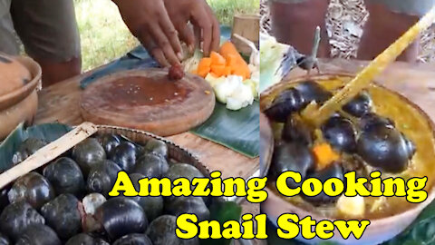 [AMAZING COOKING] Snail Stew - Cooking in the Forest