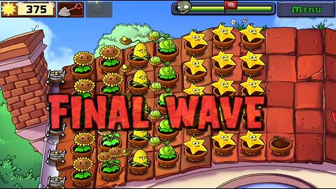 Plants Vs Zombies Roof Level 3 (Three)