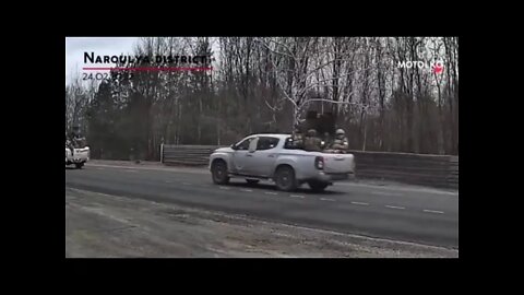 ★★★ Russian Special Operations Forces moving along the highway near the Gomel region of Belarus