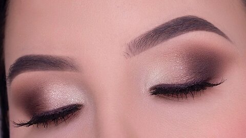 $4 PALETTE! Soft Brown Glam Eye Makeup Look | Drugstore Makeup