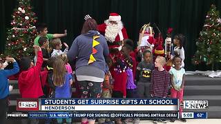 Santa visits Robert Taylor Elementary School