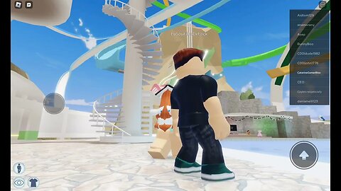 Catarina e Erick jogando Roblox Water Park - 28.09.2023