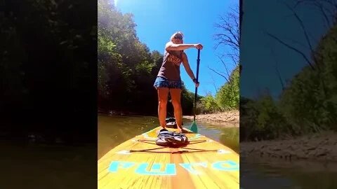 When the Creek Gets Too Low to Paddle Board #shorts