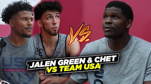 Jalen Green & Chet VS Anthony Edwards & Jalen Brunson! USA Basketball Day 3 Scrimmage