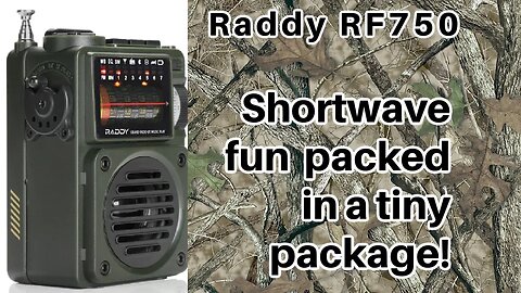 Raddy RF750 AM/FM/SW/WB Pocket Radio. This "Prepper" Radio Looks So Cool!