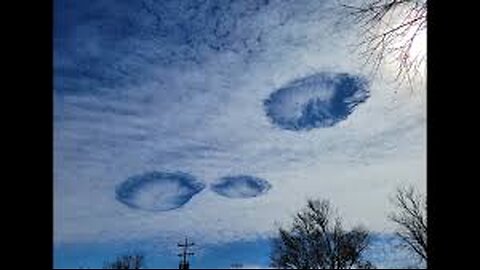 Punch Hole Clouds in the Pacific Ocean north of Hawaii! Man-Made Rotation over the Northeast