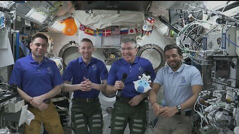 Expedition 69 NASA’s SpaceX Crew-6 Talks with Media Before Station Departure