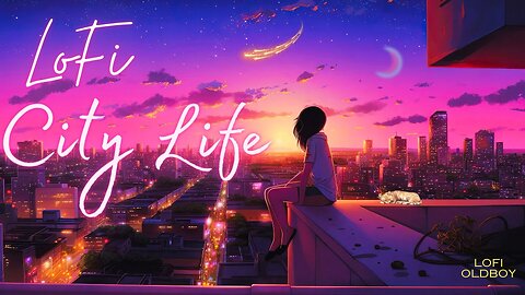 Lofi Hip Hop. LoFi 24/7 radio. LoFi chill Music: Cityscape View with relaxing Beats.