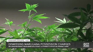 Maricopa County dropping pending marijuana possession charges