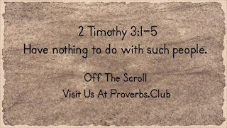 2 Timothy 3:1-5 NIV