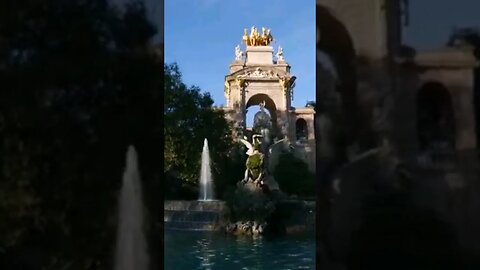 🇪🇸 Cascada del Parc de la Ciutadella Barcelona Spain #shorts