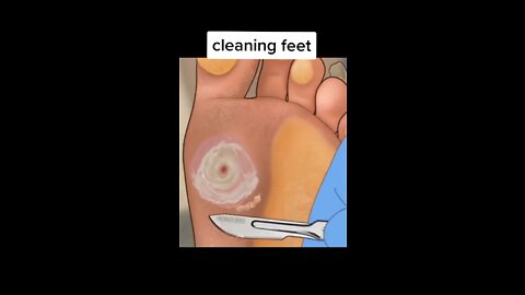 cleaning feet