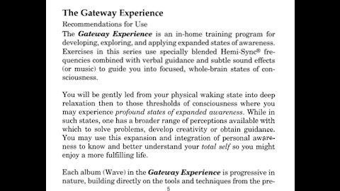 The Gateway Experience-Government Occult Training Pt1