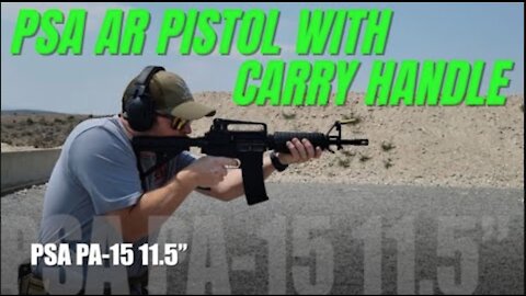 PSA PA-15 11.5” Carbine-Length BTR Classic Stealth Pistol w/Carry Handle