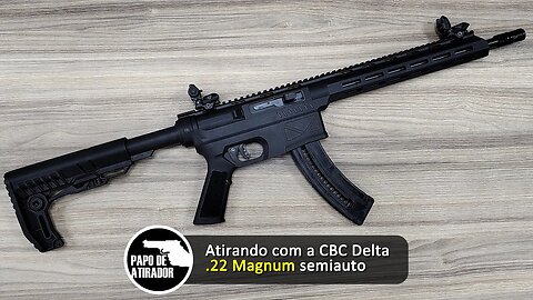 Atirando com a CBC Delta .22 MAGNUM semiautomática