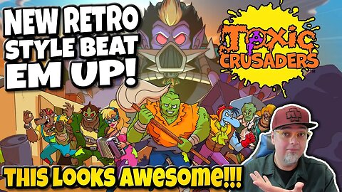 THIS LOOKS AWESOME!! NEW RETRO Beat 'Em Up The TOXIC CRUSADERS Coming In 2023!