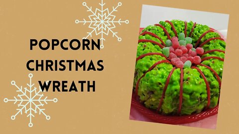 Popcorn Christmas Wreath