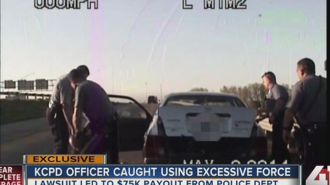 KCPD officer caught using excessive force