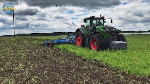 (SOUND) Amazing Fendt 1050 Vario 500HP Lemken Karat 9/700 In Action [Compilation]