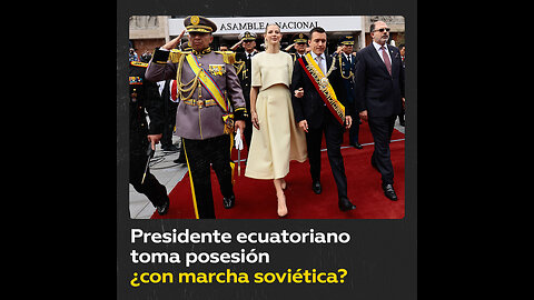 ¿La marcha soviética acompaña la investidura presidencial en Ecuador?