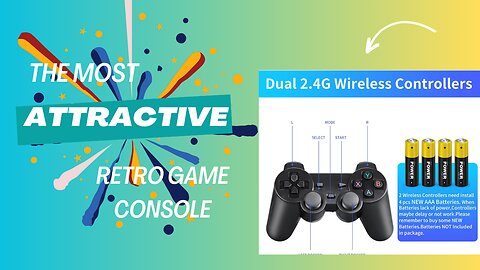 Dual 2.4G Wireless Controllers 9 Emulators