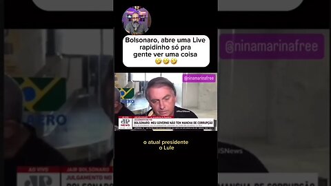 Bolsonaro diz que ganha de Lula em live #shorts #news #noticias