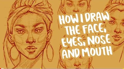 how to DRAW faces, eyes, nose, mouth | super tutorial