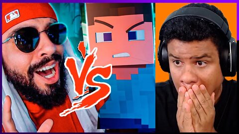 REAGINDO a STEVE vs MOUSSOMANO - BATALHA COM GAMES | React Anime Pro