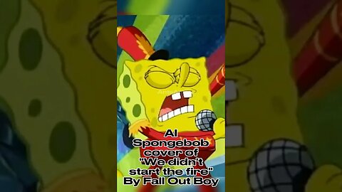 AI SpongeBob Cover of Fall Out Boys, "We Didn't Start the Fire"