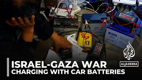 Gaza under blockade: Car batteries charge phones in absence of fuel