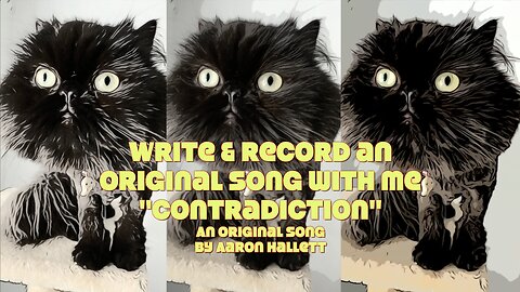 Write & Record an Original Song With Me "Contradiction" an Original Song by Aaron Hallett