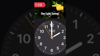 Day Light Saving!