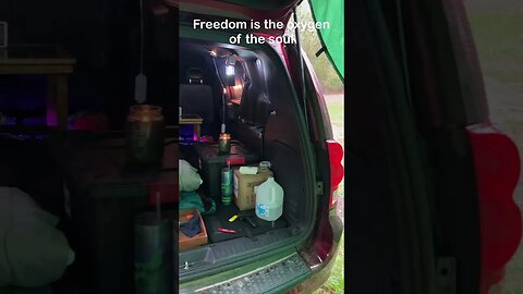 Van Camping in RAIN Storm