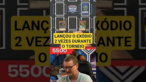 LANÇOU O EXÓDIO 2 VEZES DURANTE O TORNEIO #shorts #shortsyoutube #yuguioh #exodia #gaming #gamer