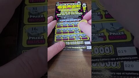 Multiplier Craze Lottery Ticket #shorts #lottery