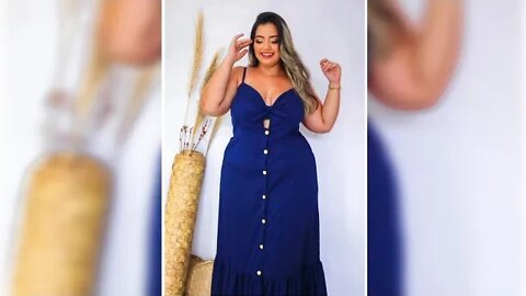 ✔️ VESTIDO LONGO DE ALCINHA COM BOTÕES FEMININO