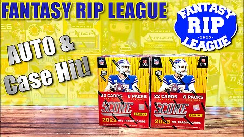 AUTO & CASE HIT! | 2023 Score Football Blaster Box x2 - GREAT VALUE! Fantasy + Trading Cards