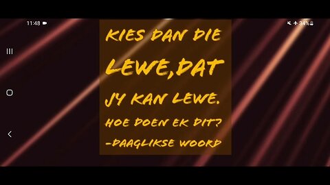 ⚠️KIES DAN DIE LEWE,DAT JY KAN LEWE. HOE DOEN EK DIT⚠️🙏-DAAGLIKSE WOORD