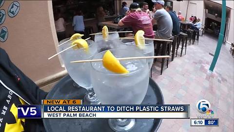 Palm Beach County restaurants ditching plastic straws to help the environment