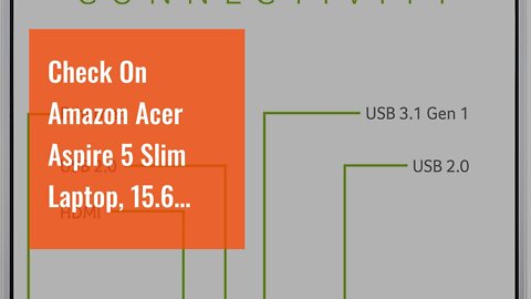 Check On Amazon Acer Aspire 5 Slim Laptop, 15.6 inches Full HD IPS Display, AMD Ryzen 3 3200U,...