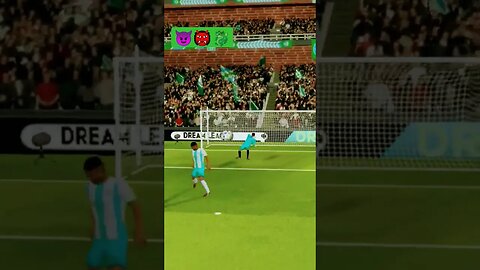 DLS 23 DREAM LEAGUE SOCCER TRICK SHOT GOAL #dls23 #fifaworldcup #ronaldo #messi #argentina #shorts