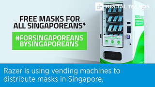 Razer is using vending machines to distribute masks in Singapore