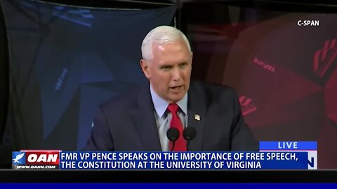 Pence Speaks On Importance Of Free Speech, Constitution At The University Of Virginia