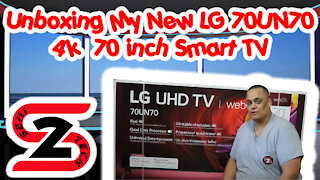 Unboxing My New LG 70UN70 4k 70 inch Smart TV