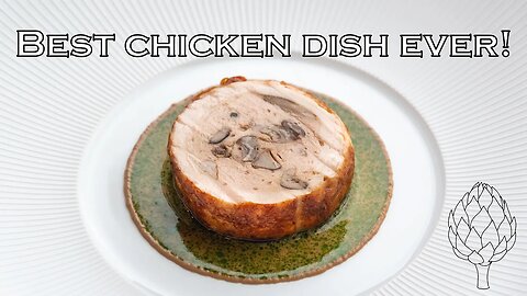 Best chicken dish ever! How to debone a chicken and make a roulade or ballotine