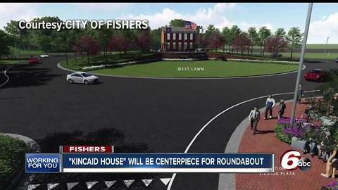 Historic Fishers house will be centerpiece for new roundabout